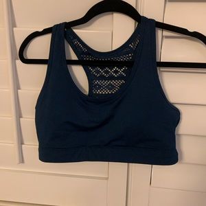 ZYIA large blue bomber bra